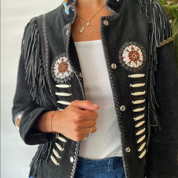 Jackets & Blazers - Ladies Vintage genuine suede jacket